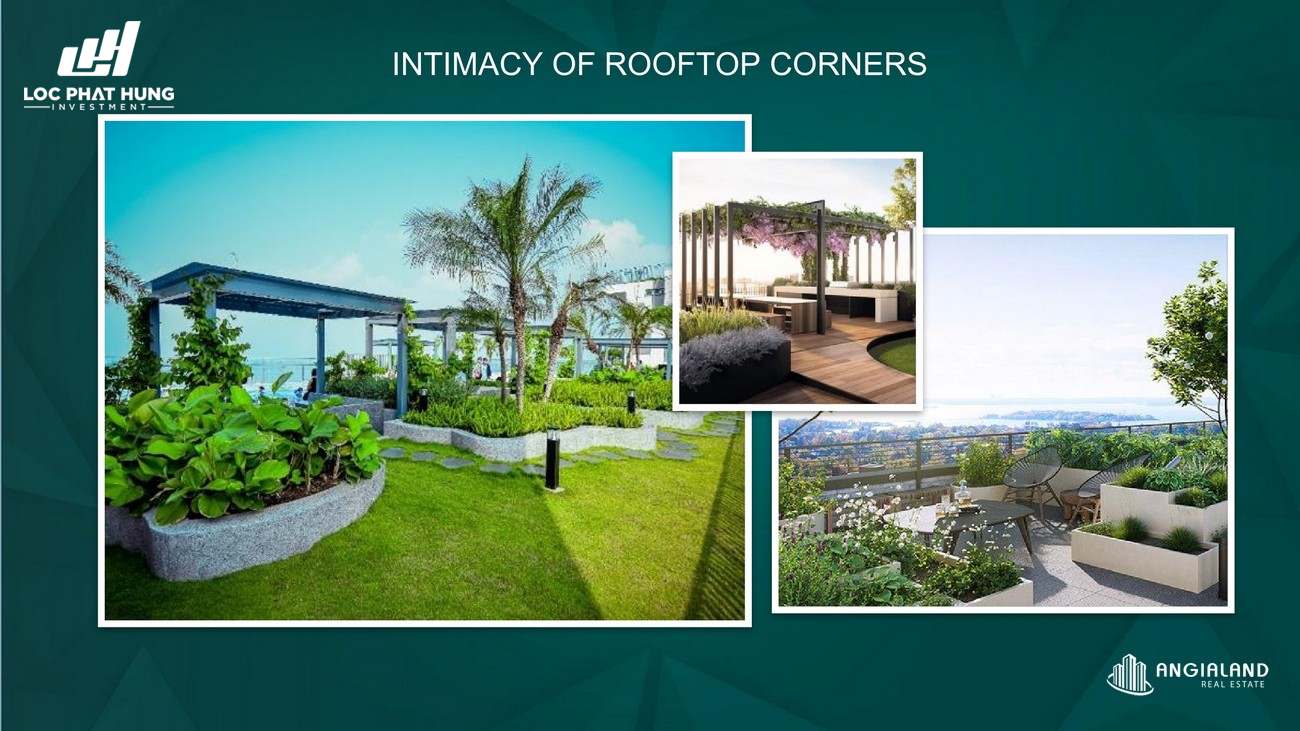 Không gian Rooftop Garden rộng rãi, thoải mái