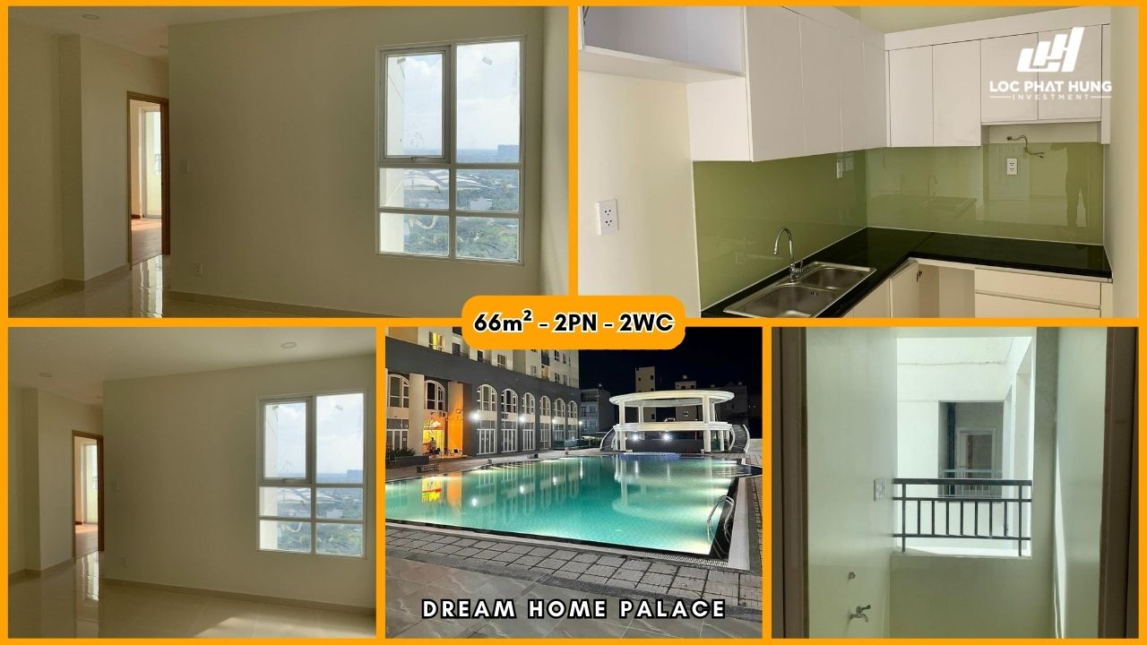 Hình ảnh thực tế căn hộ 2PN - 2WC diện tích 66m2 dự án mua bán căn hộ Dream Home Palace