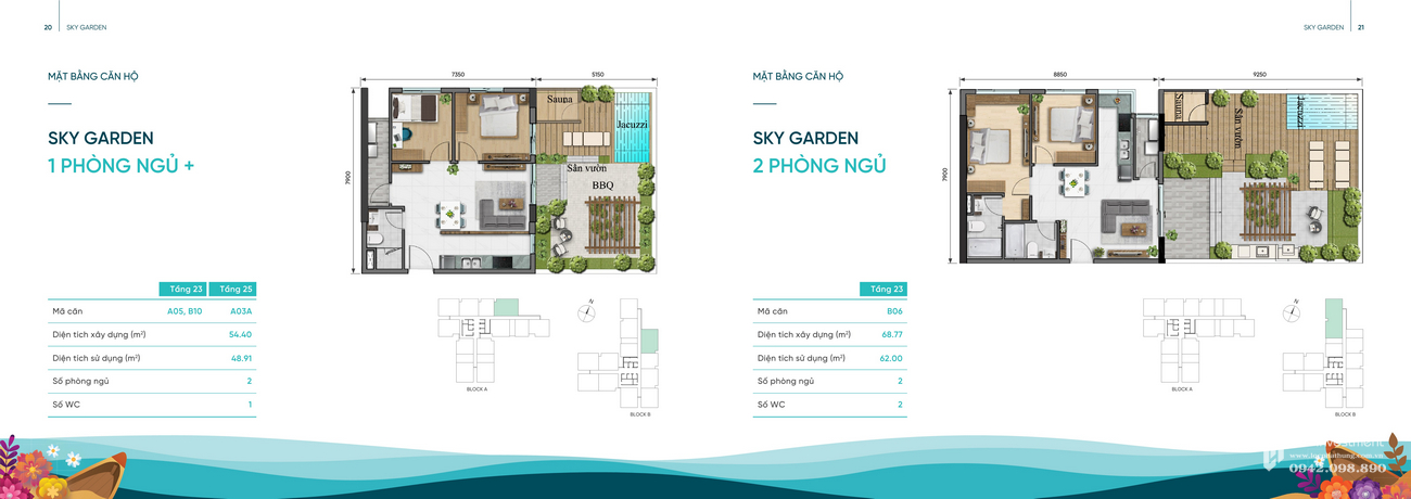 Thiết kế Sky Villa dự án D Aqua Quận 8 chủ đầu tư DHA Corp