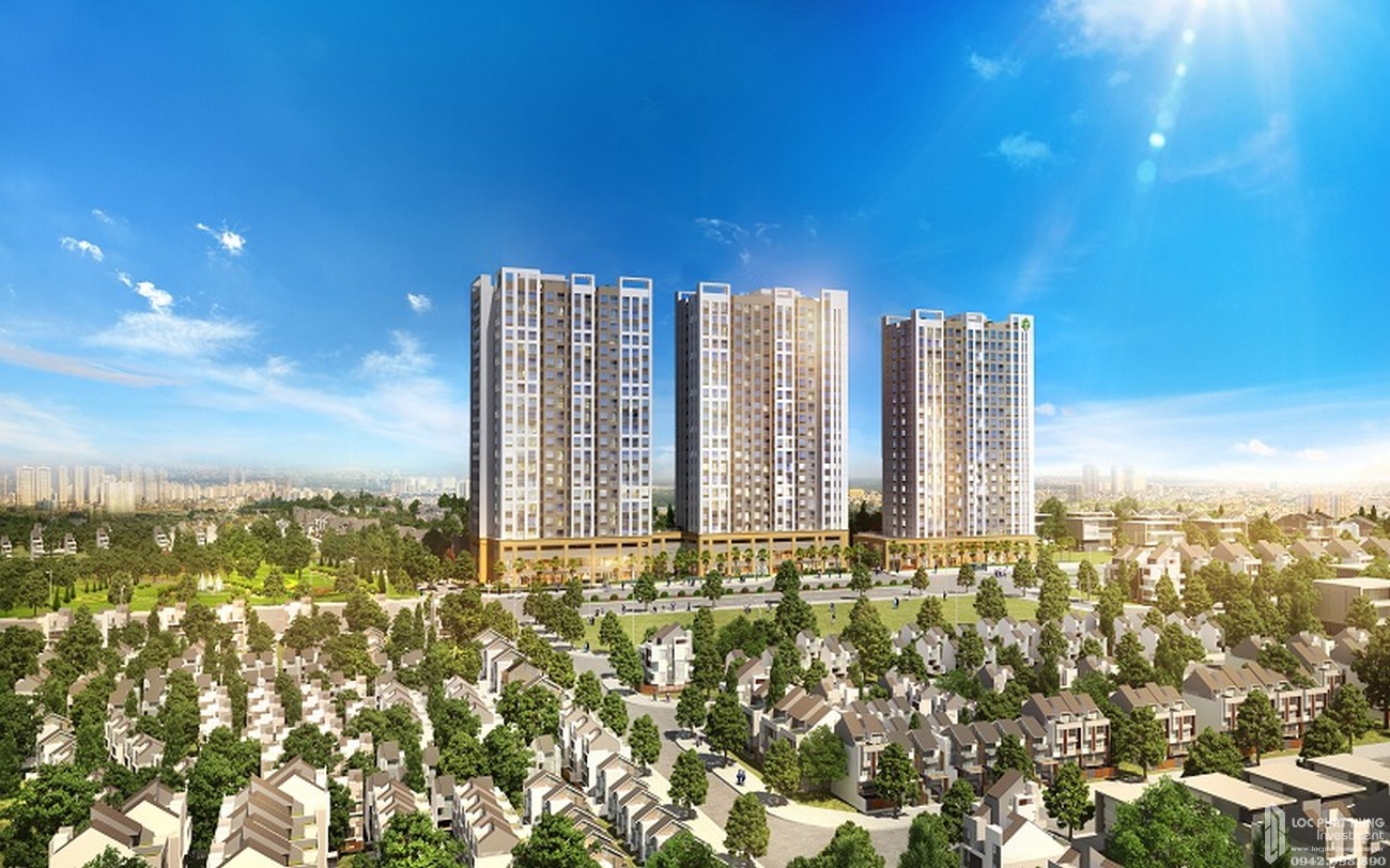 Phối cảnh tổng thể dự án căn hộ chung cư RichStar Tân Phú Đường 278 Hòa Bình chủ đầu tư Novaland
