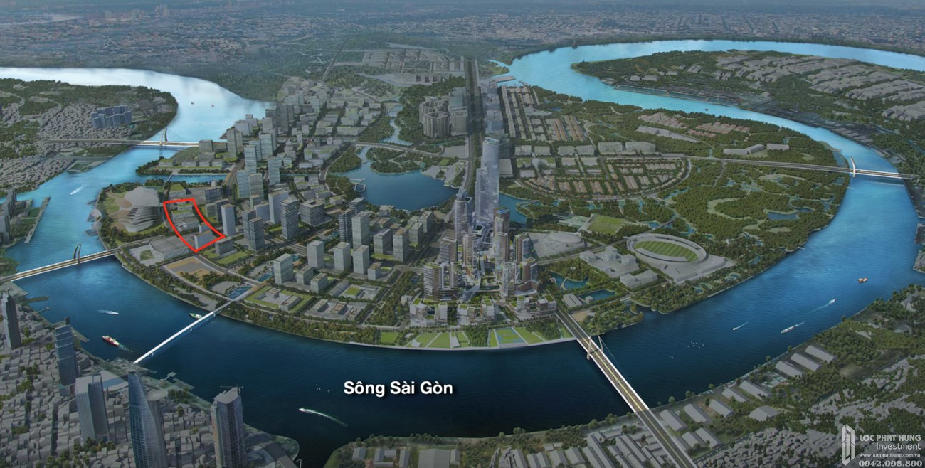 Vị trí địa chỉ dự án căn hộ chung cư The Galleria Residence Quận 2 Đường An Khánh chủ đầu tư Sonkim Land