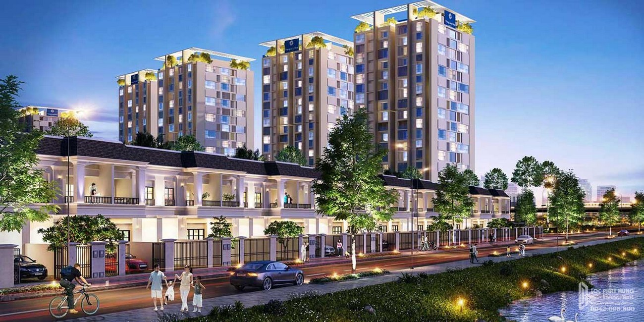 Phối cảnh tổng thể dự án căn hộ chung cư Dragon Sky View Thủ Đức Đường Tô Ngọc Vân chủ đầu tư Hưng Phú Investment