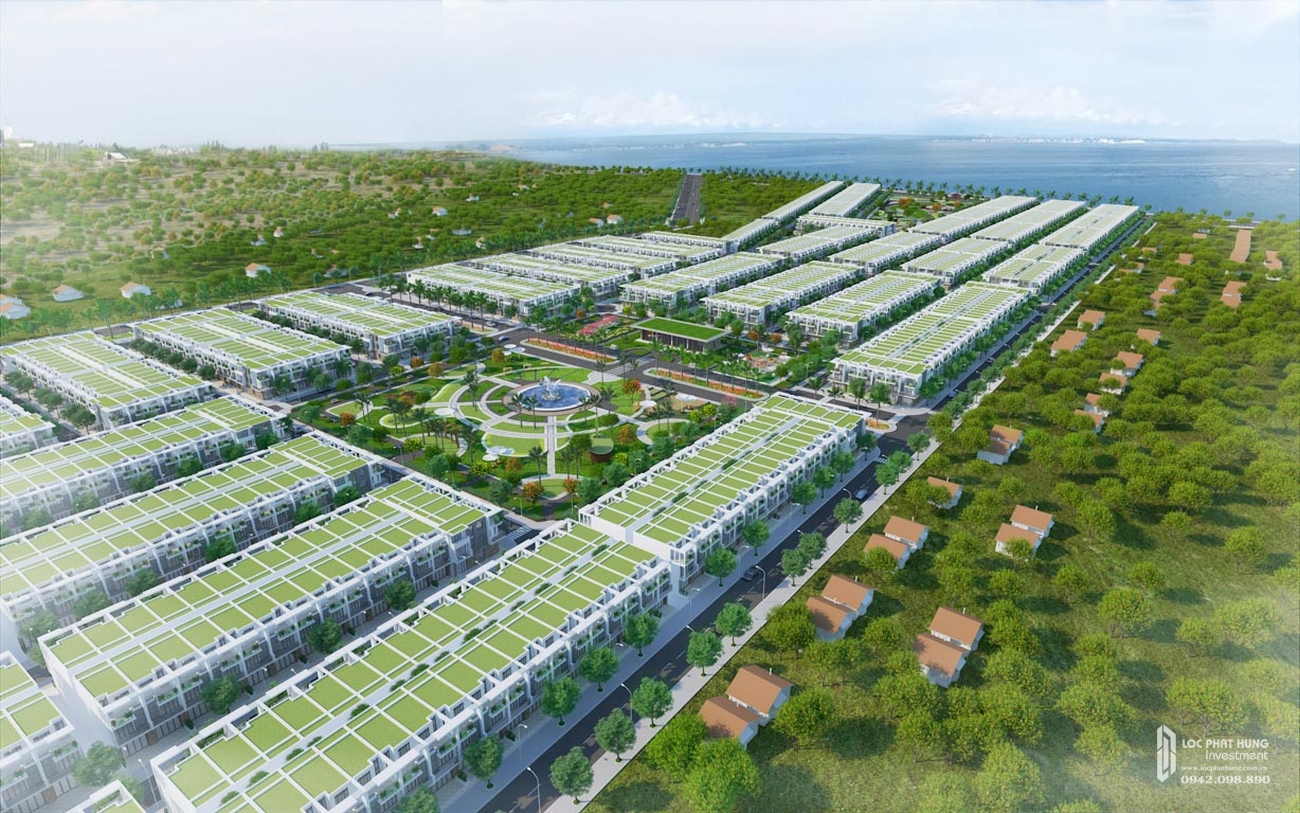 Phối cảnh tổng thể dự án đất nền  Hiệp Phước Harbour View Can Giuoc Đường Nguyễn Văn Tạo chủ đầu tư Thuận Thành