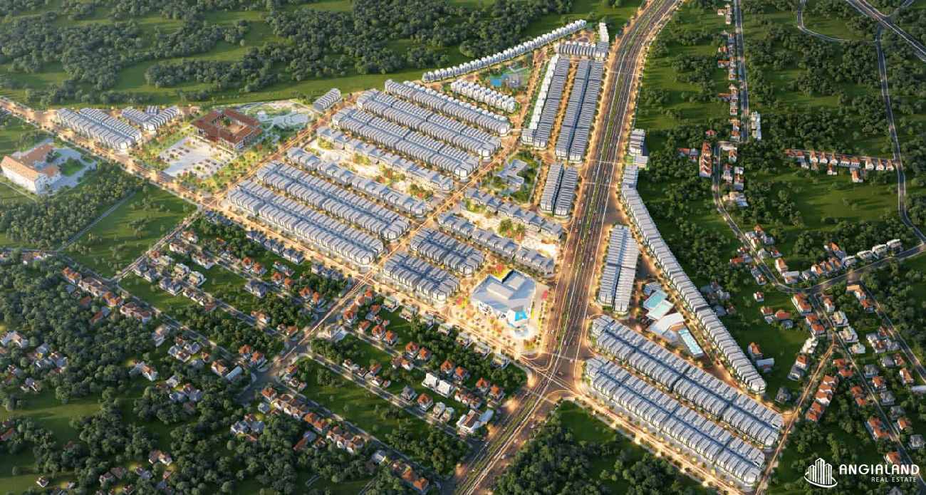 Phối cảnh tổng thể dự án Diamond City Lộc Ninh Bình Phước