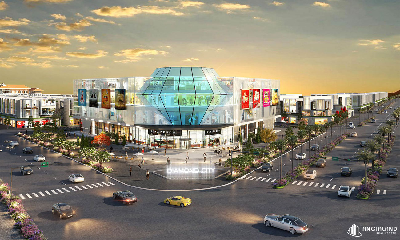 Tiện ích Trung tâm thương mại 4 tầng dự án Diamond City Lộc Ninh
