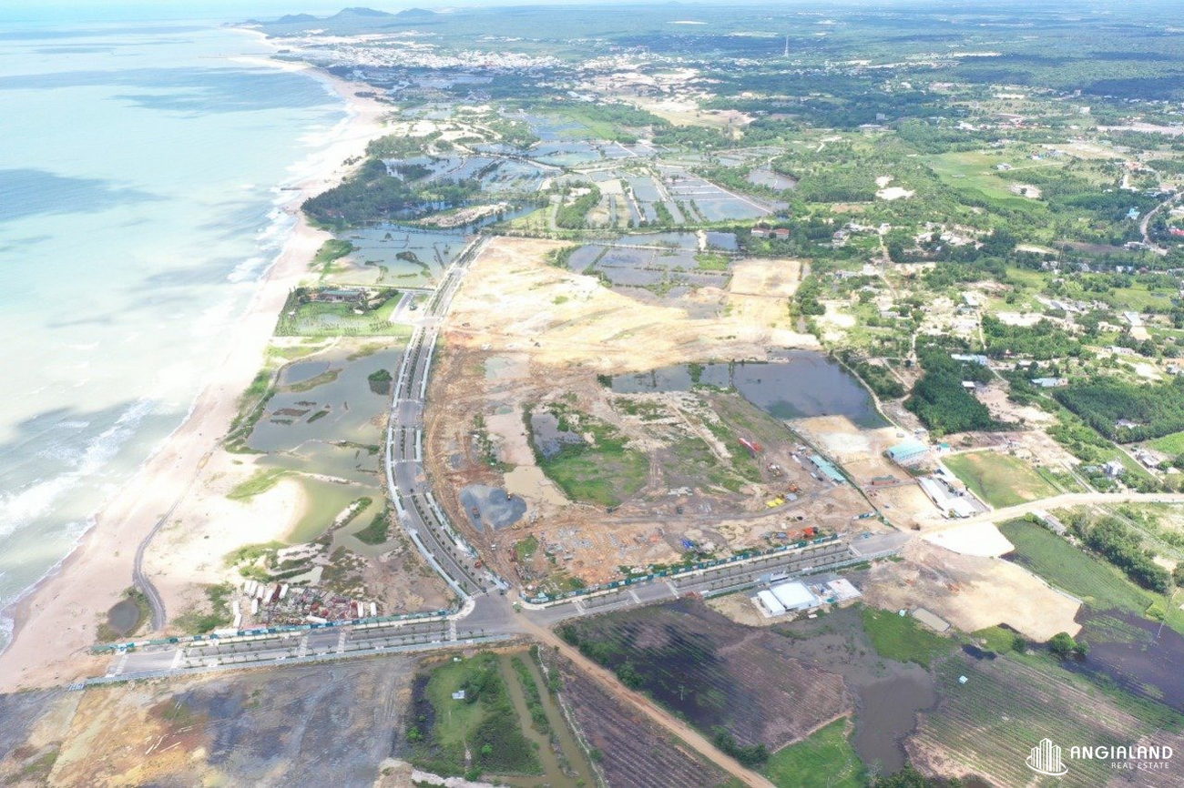 Tiến độ xây dựng Venezia Beach Hồ Tràm T 08/2021