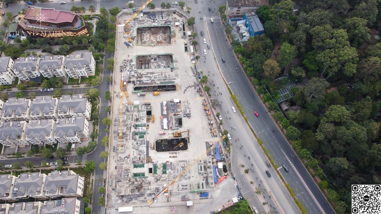 Tiến độ xây dựng dự án Grand Marina Saigon tháng 01/2022