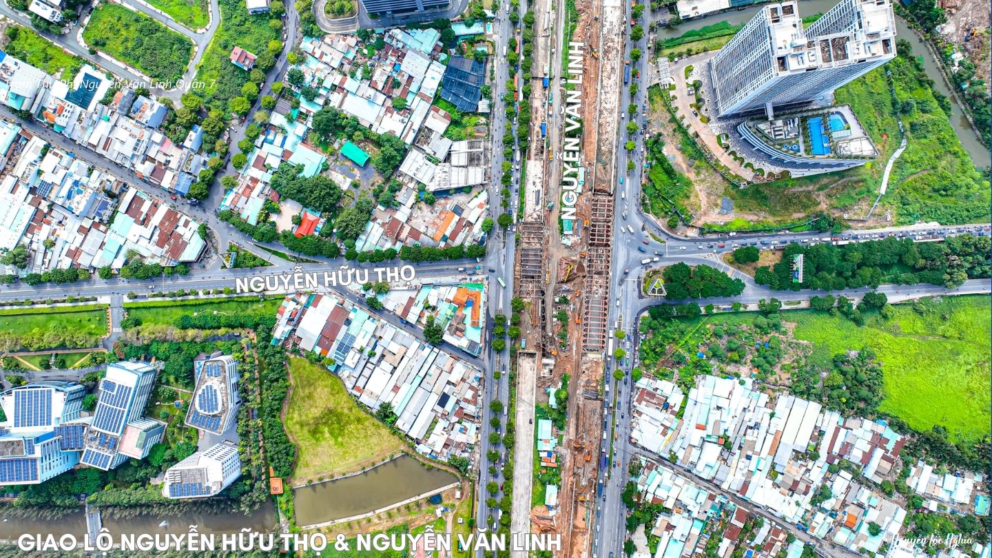 Giao lộ ngã tư trước mặt dự án Lavida Plus