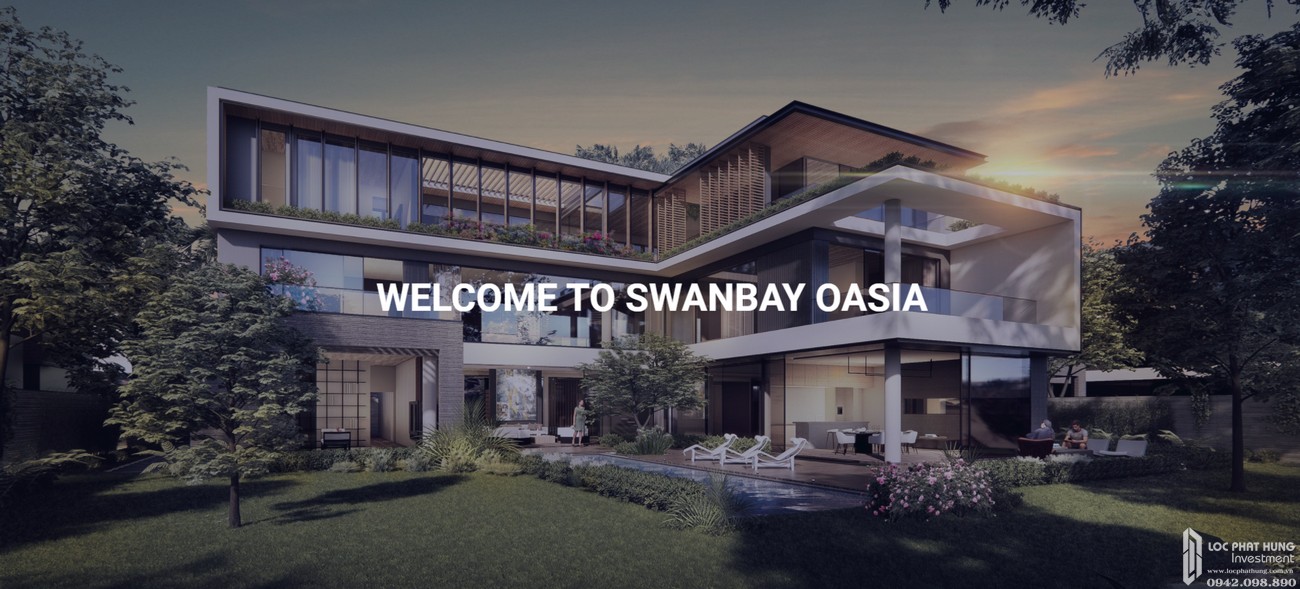 Phối cảnh biệt thự phân khu Oasia dự án Swanbay Đồng Nai