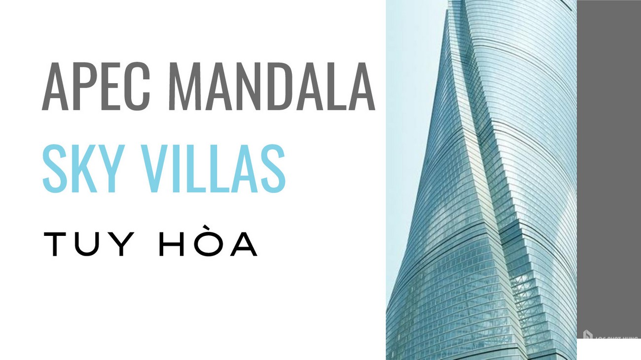 Phối cảnh tổng thể dự án biệt thự Apec Mandala Sky Villas Tuy Hòa chủ đầu tư Apec Group