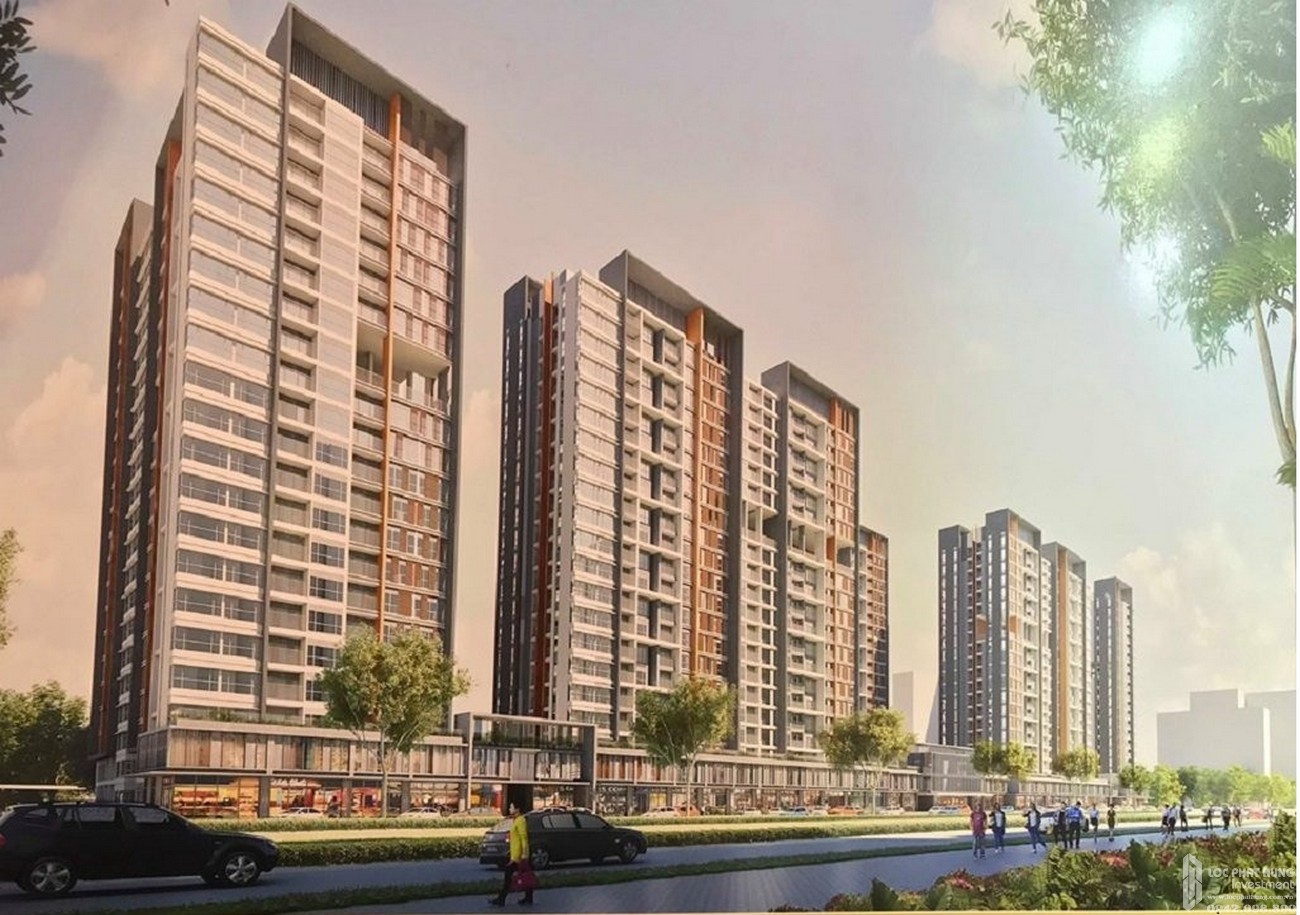 Phối cảnh tổng thể dự án căn hộ chung cư Celesta Heights Nhà Bè Đường Nguyễn Hữu Thọ chủ đầu tư Keppel Land
