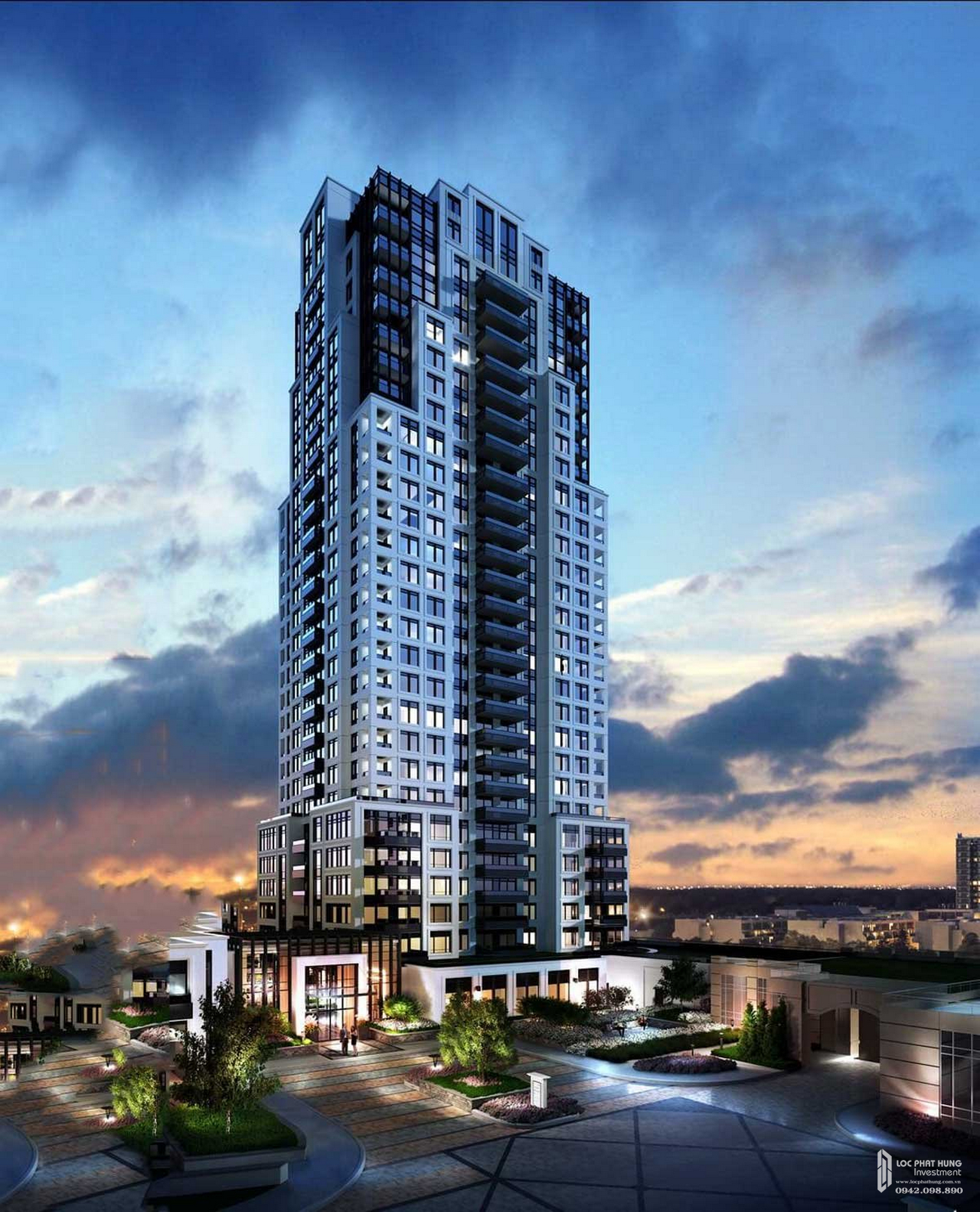 Phối cảnh tổng thể dự án căn hộ chung cư Honas Residence Dĩ An Đường Mỹ Phước - Tân Vạn chủ đầu tư Hoàng Nam Group