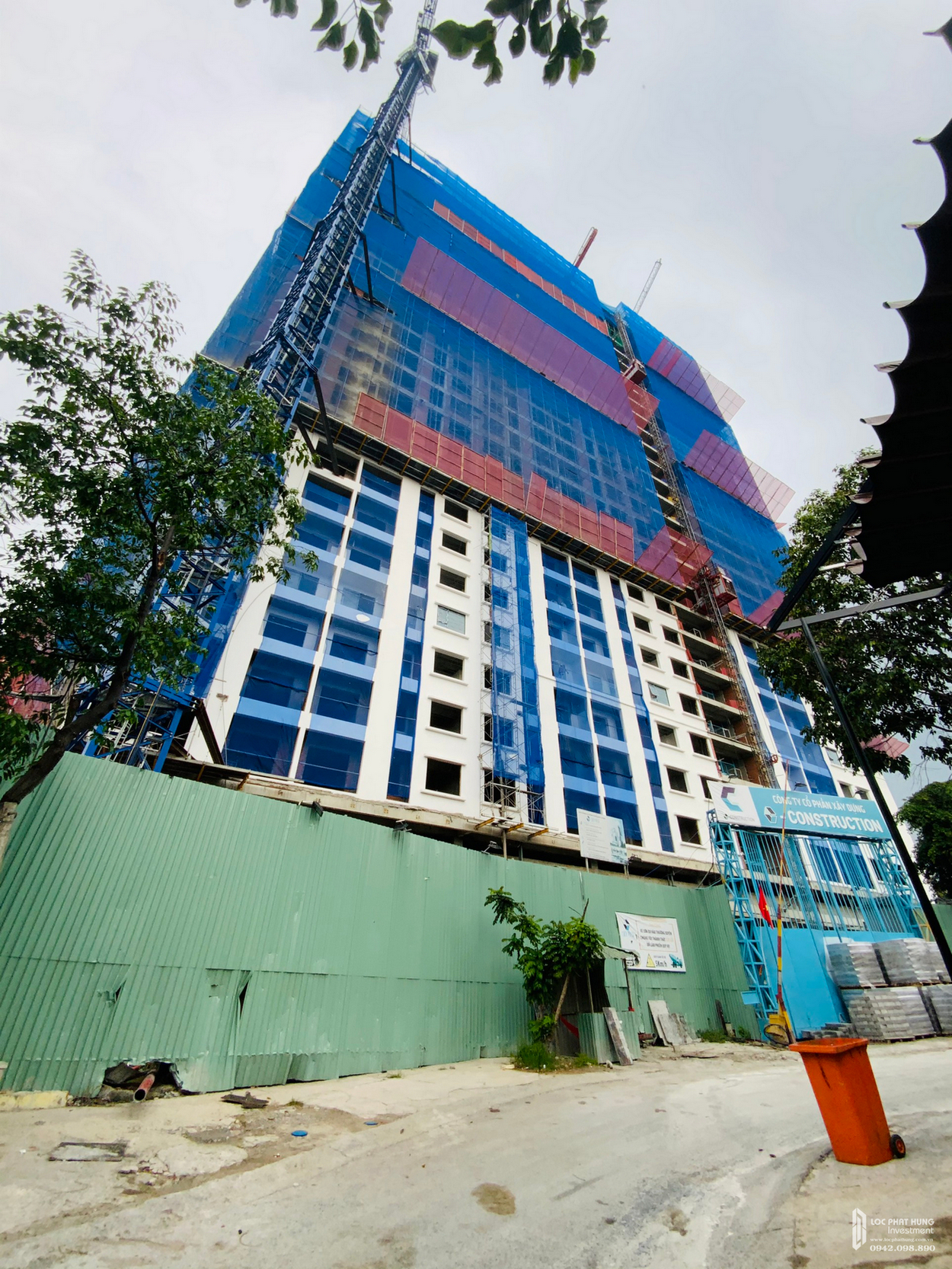 Tiến độ dự án căn hộ chung cư C Skyview Bình Dương Đường Trần Phú chủ đầu tư Quốc Cường Chánh Nghĩa