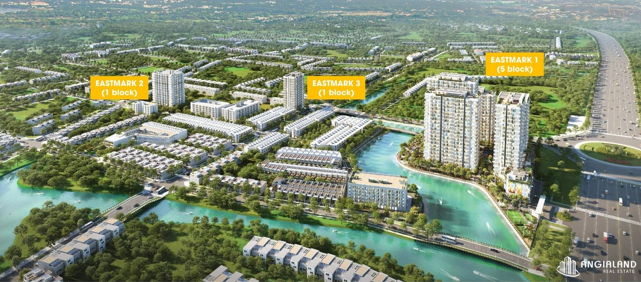Phối cảnh tổng thể dự án căn hộ chung cư MT Eastmark City Quận 9  chủ đầu tư Điền Phúc Thành