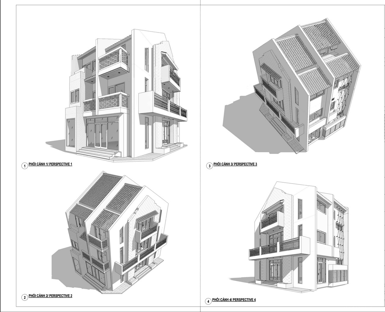 Thiết kế Shophouse 8.6mx14m loại 1 dự án căn hộ nghĩ dưỡng Hội An D'or Hội An Đường Cẩm Nam chủ đầu tư Bamboo Capital