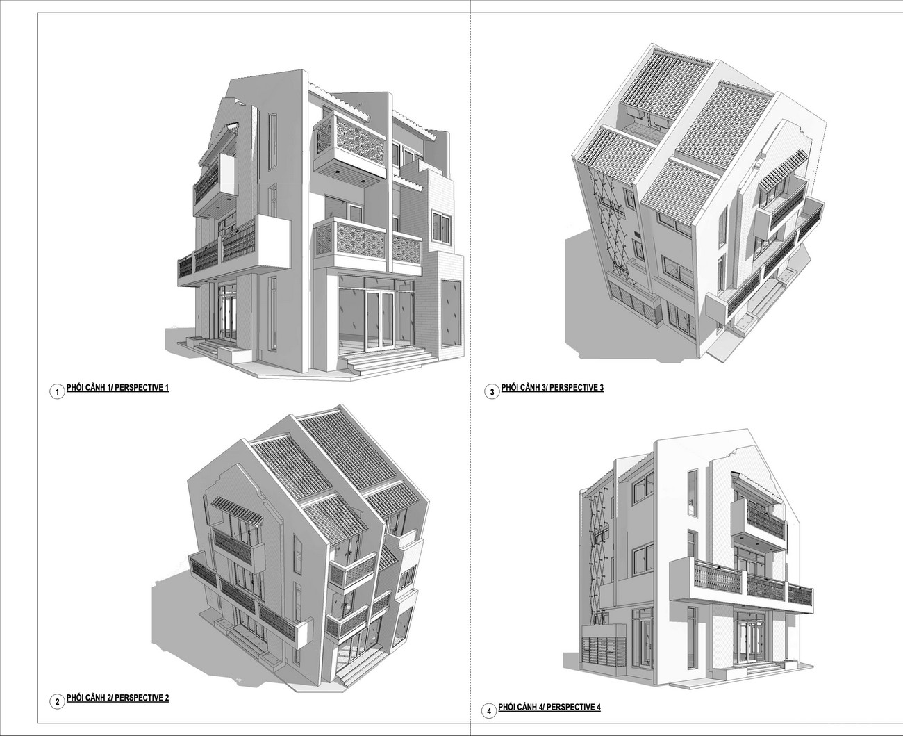 Thiết kế Shophouse 8.6mx14m loại 2 dự án căn hộ nghĩ dưỡng Hội An D'or Hội An Đường Cẩm Nam chủ đầu tư Bamboo Capital