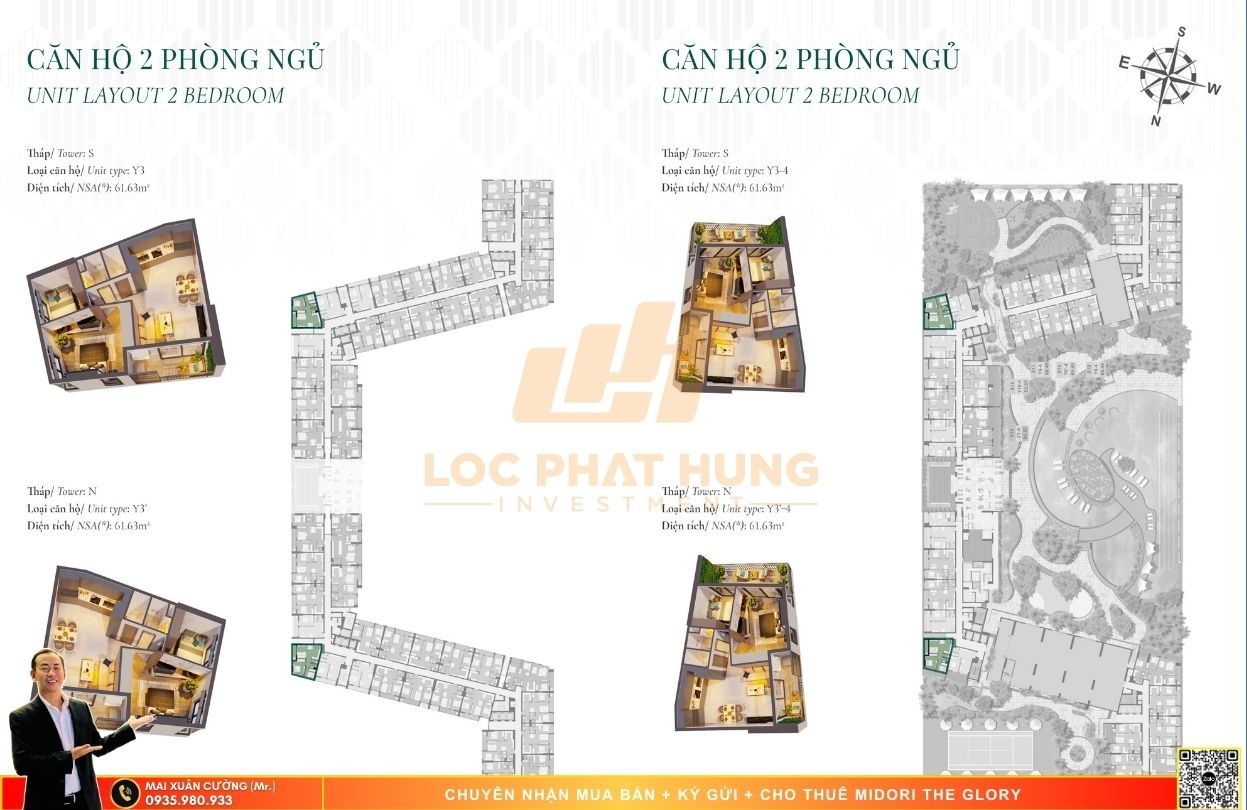 Thiết kế chi tiết căn hộ Midori The Glory Thủ Dầu Một