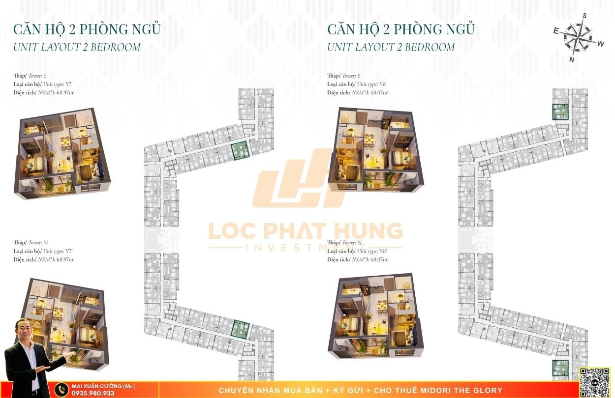 Thiết kế chi tiết căn hộ Midori The Glory Thủ Dầu Một