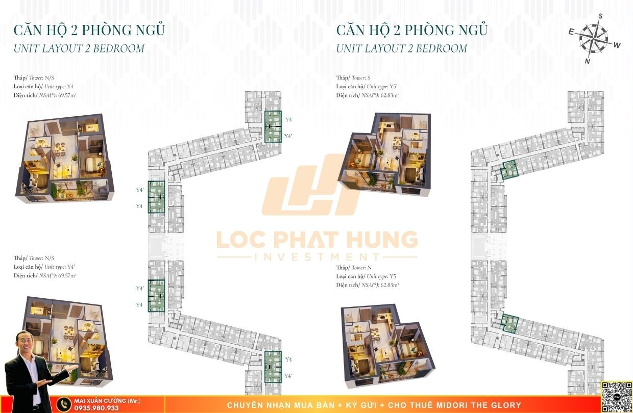 Thiết kế chi tiết căn hộ Midori The Glory Thủ Dầu Một