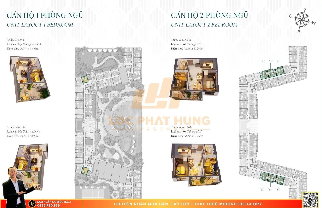 Thiết kế chi tiết căn hộ Midori The Glory Thủ Dầu Một