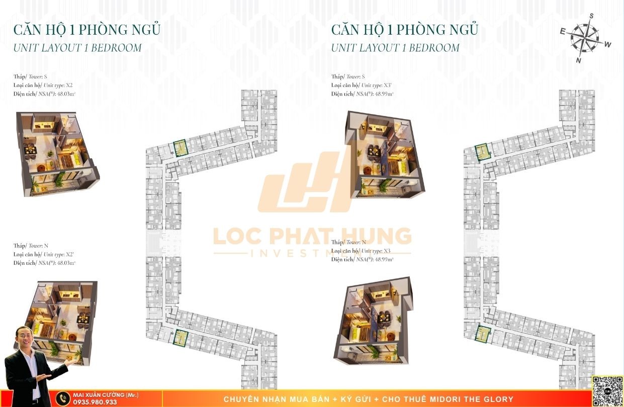 Thiết kế chi tiết căn hộ Midori The Glory Thủ Dầu Một