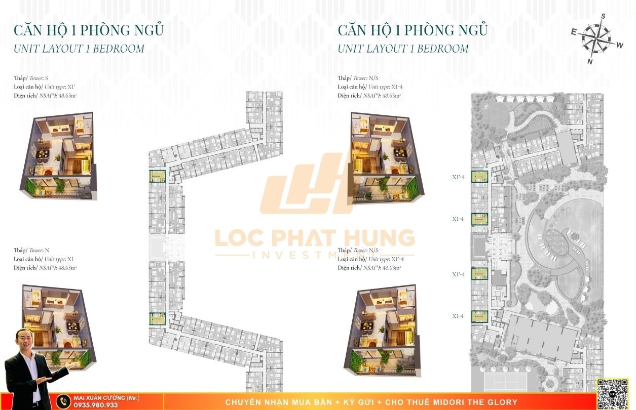 Thiết kế chi tiết căn hộ Midori The Glory Thủ Dầu Một