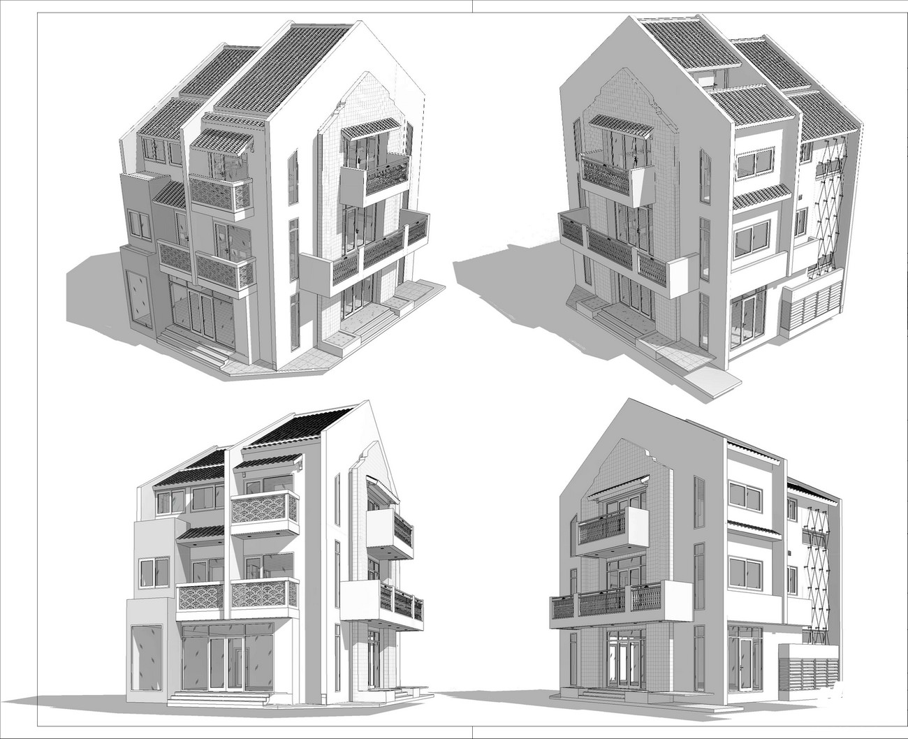 Thiết kế Shophouse Special loại 2 dự án căn hộ nghĩ dưỡng Hội An D'or Hội An Đường Cẩm Nam chủ đầu tư Bamboo Capital