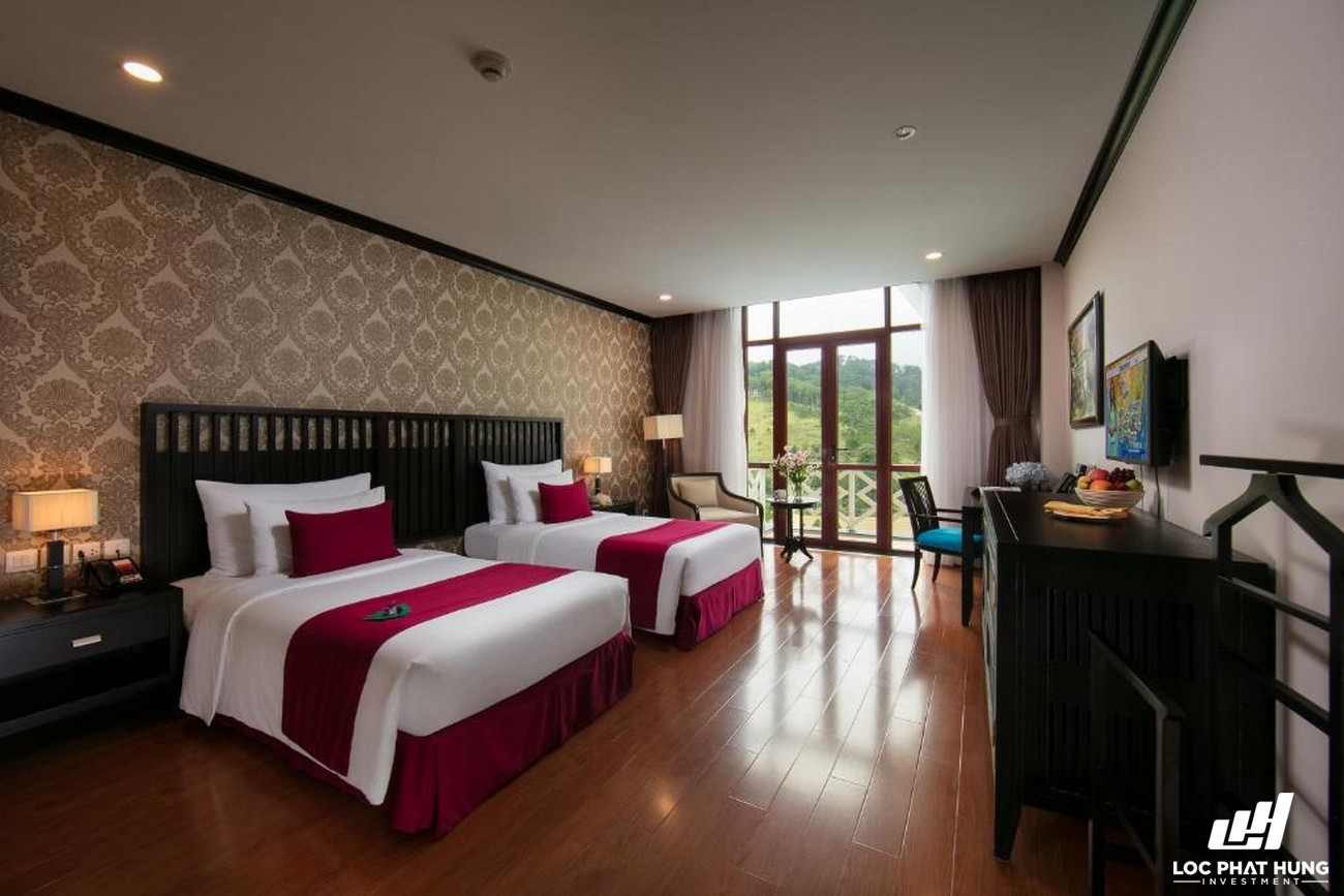 Hạng phòng deluxe Resort Swiss Belresort Tuyền Lâm Dalat Phường 3 Đường 19 Hoa Hồng