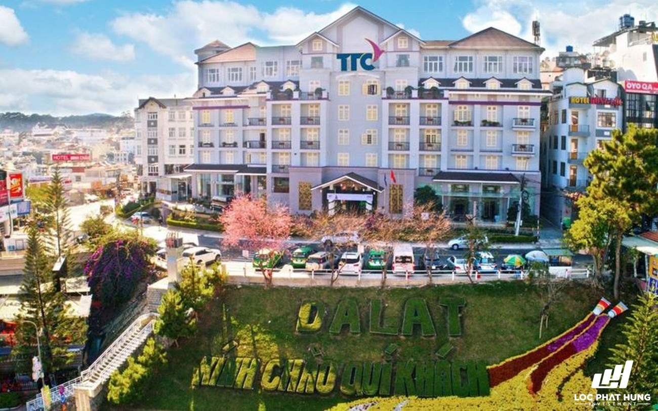 Phối cảnh tổng thể Hotel TTC Ngọc Lan Đà Lạt Phường 1 Đường 42 Nguyễn Chí Thanh