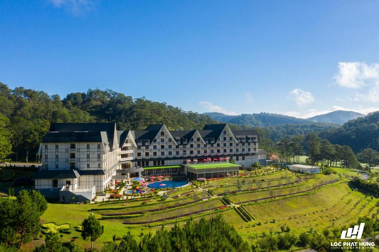 Phối cảnh tổng thể Resort Swiss Belresort Tuyền Lâm Dalat Phường 3 Đường 19 Hoa Hồng