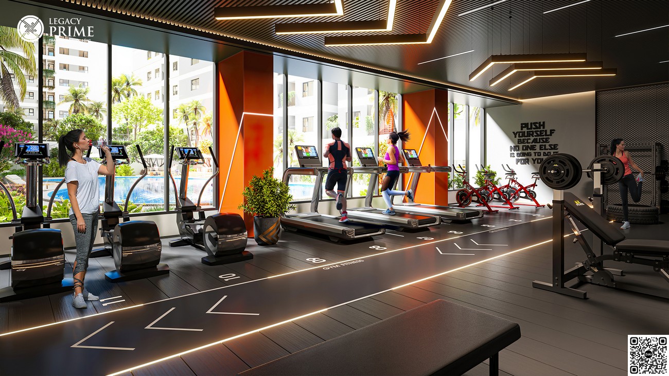 Phòng tập gym dự án Legacy Prime Thuận An Bình Dương.