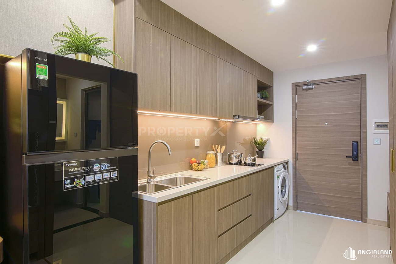 Thiết kế khu vực bếp nhà mẫu loại 1 Phòng ngủ  Melody Quy Nhơn Hưng Thịnh