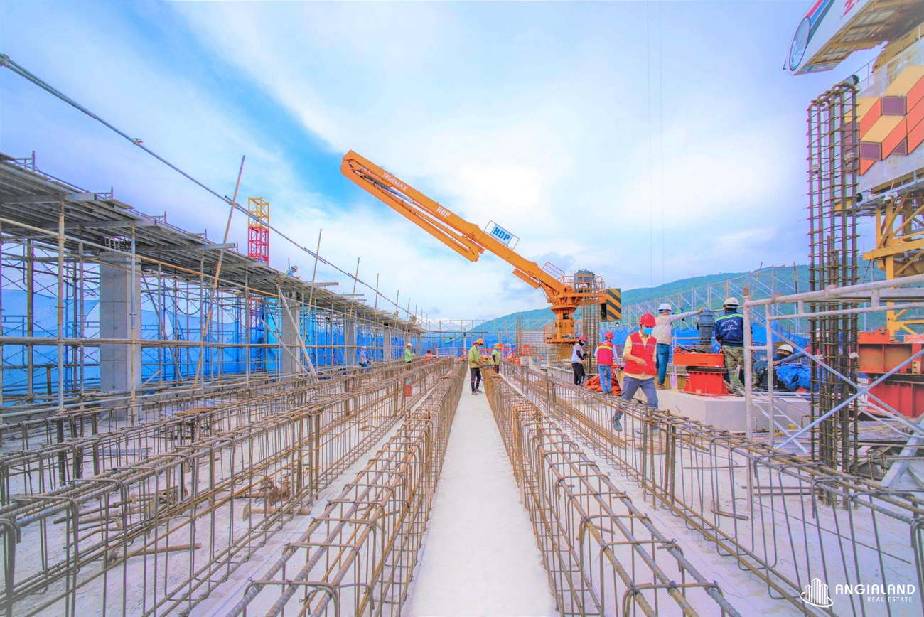 Tiến độ xây dựng tháng 09/2021 dự án Melody Quy Nhơn