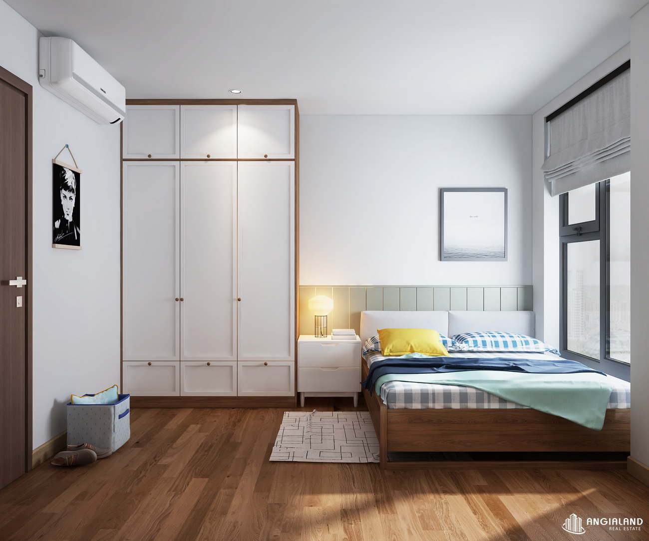 Thiết kế phòng ngủ 3 nhà mẫu căn hộ Rose Town Q.Hoàng Mai diện tích 88m²