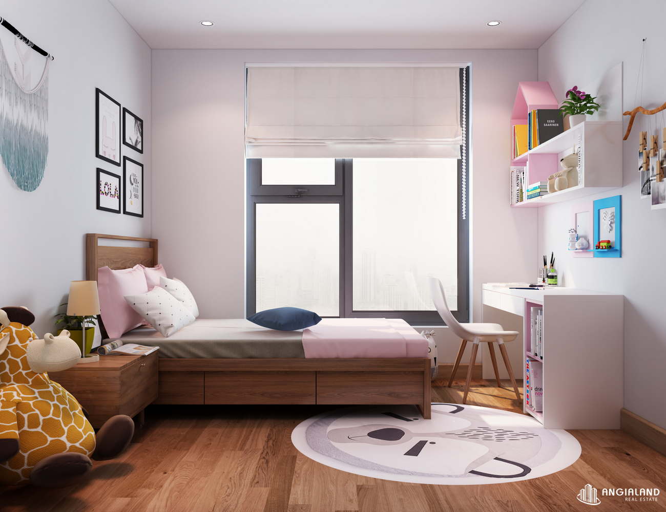 Thiết kế phòng ngủ 3 nhà mẫu căn hộ Rose Town Q.Hoàng Mai diện tích 88m²