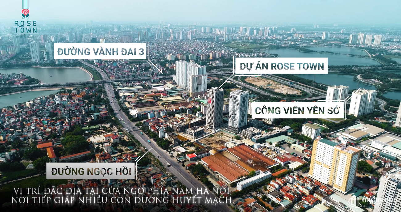 Toàn cảnh dự án căn hộ chung cư Rose Town Ngọc Hồi Quận Hoàng Mai TP Hà Nội