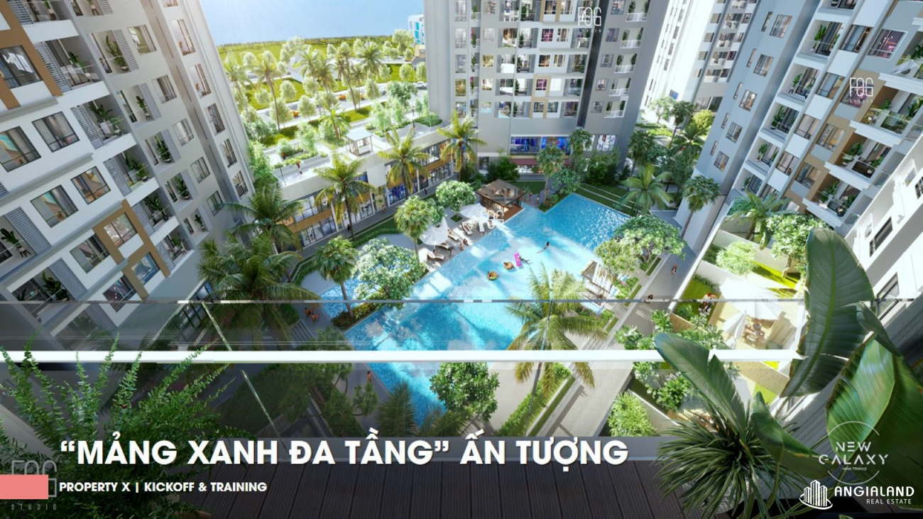 Không gian xanh tiện ích dự án căn hộ New Galaxy Nha Trang