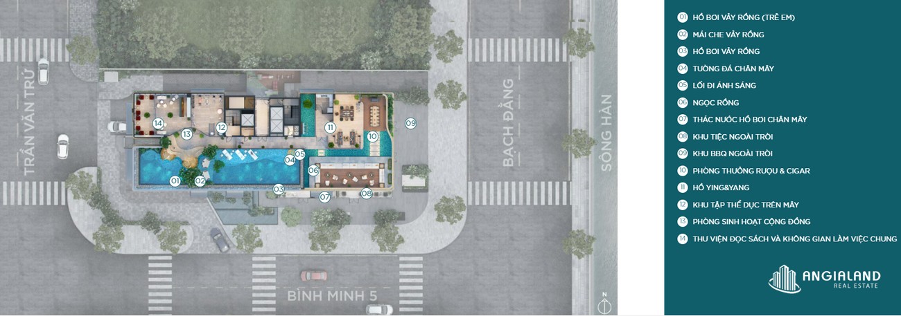 Vị trí địa chỉ dự án căn hộ chung cư The Filmore Hải Châu Đường Bạch Đằng chủ đầu tư Filmore