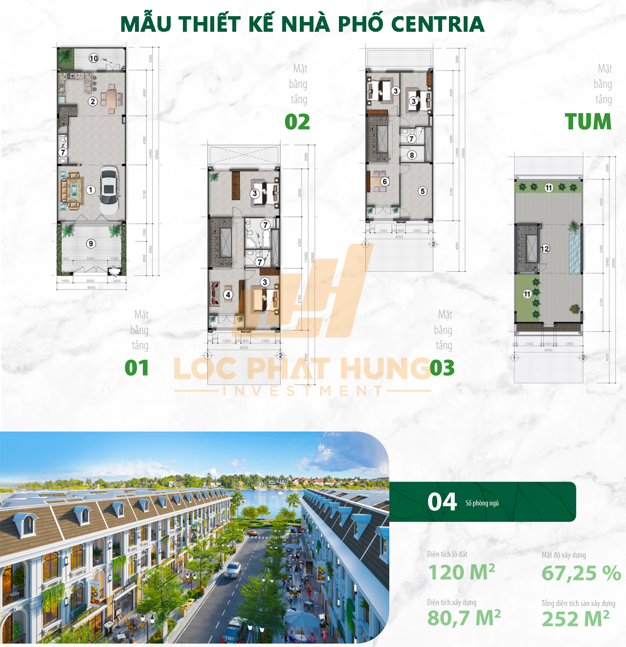 Mẫu thiết kế nhà phố & Nhà phố Thương mai Centria Island