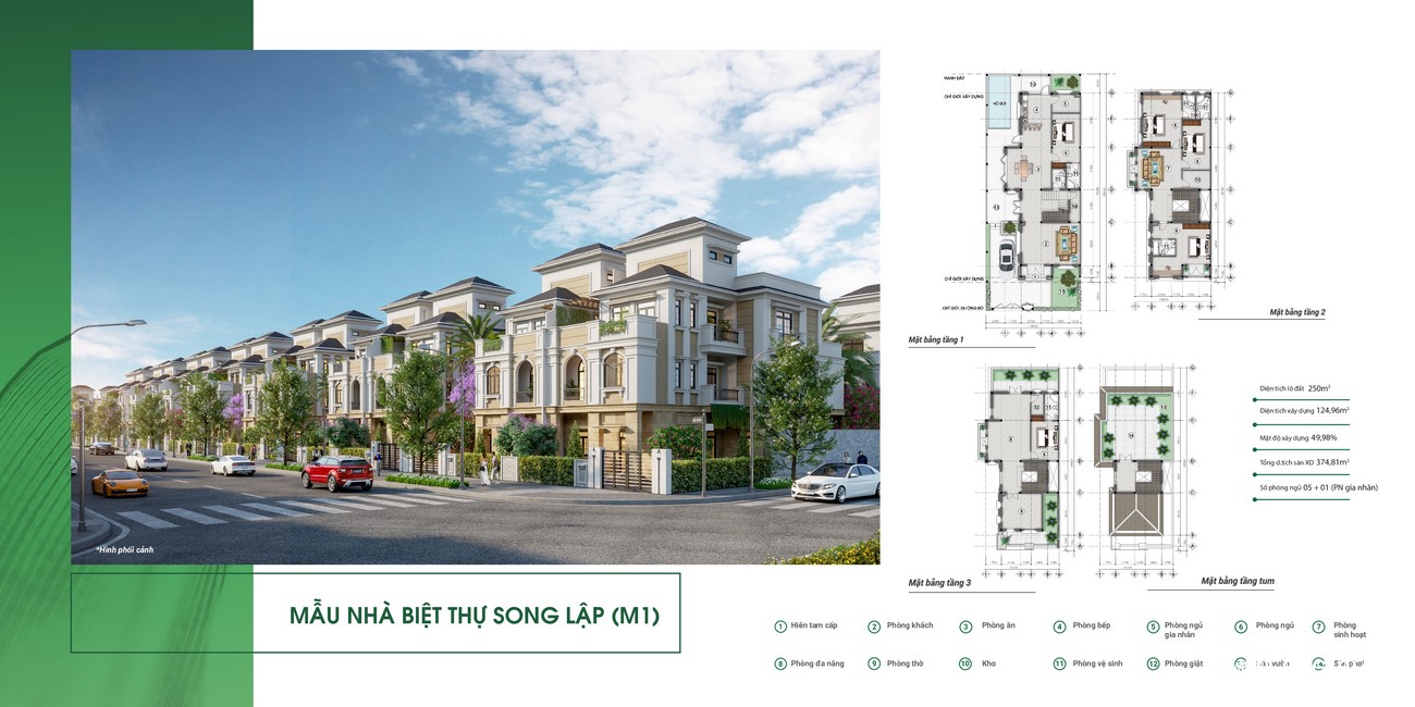 Thiết kế dự án nhà phố Centria Island Biên Hoà Đường Bùi Hữu Nghĩa chủ đầu tư TTC Land