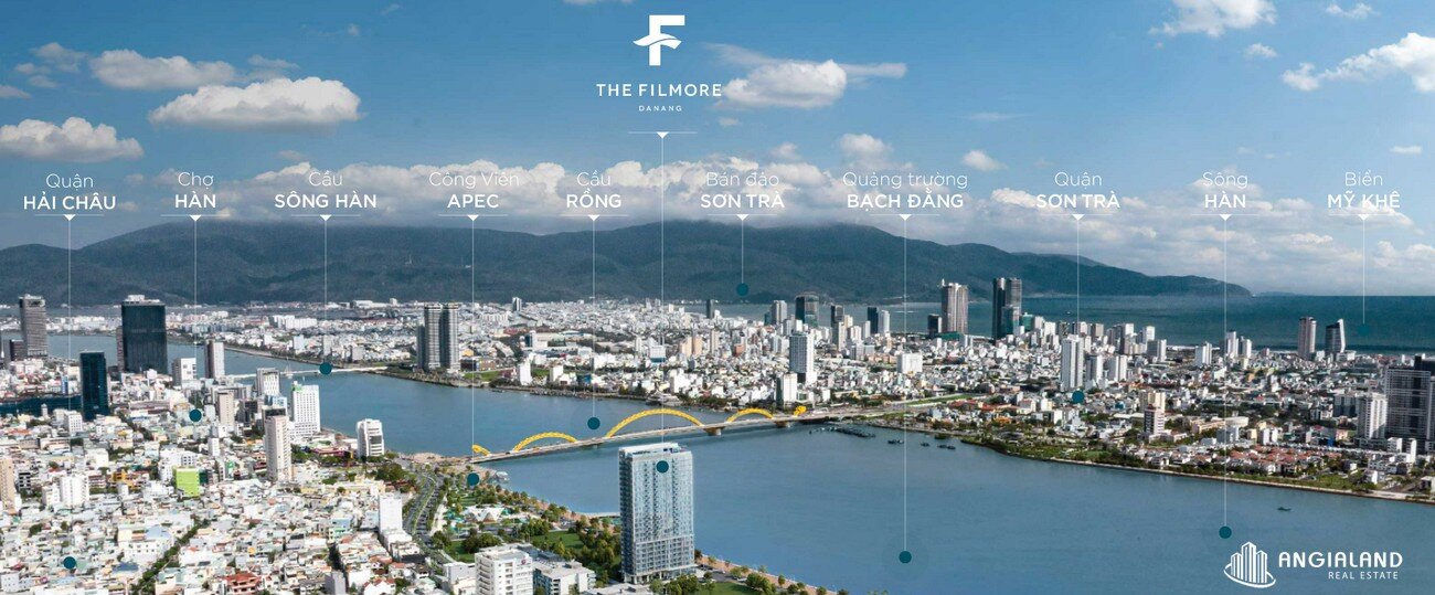 Vị trí địa chỉ dự án căn hộ cao cấp The Filmore Hải Châu  Đường Bạch Đằng chủ đầu tư Filmore