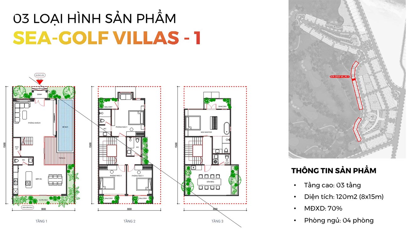 Thiết kế dự án biệt thự nghỉ dưỡng Homeliday Eo Gió Quy Nhơn 
