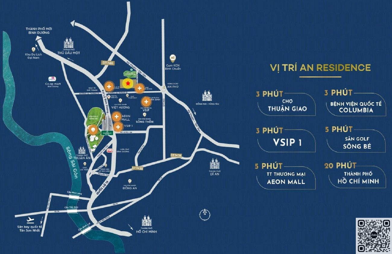 Vị trí dự án An Residence Thuận An