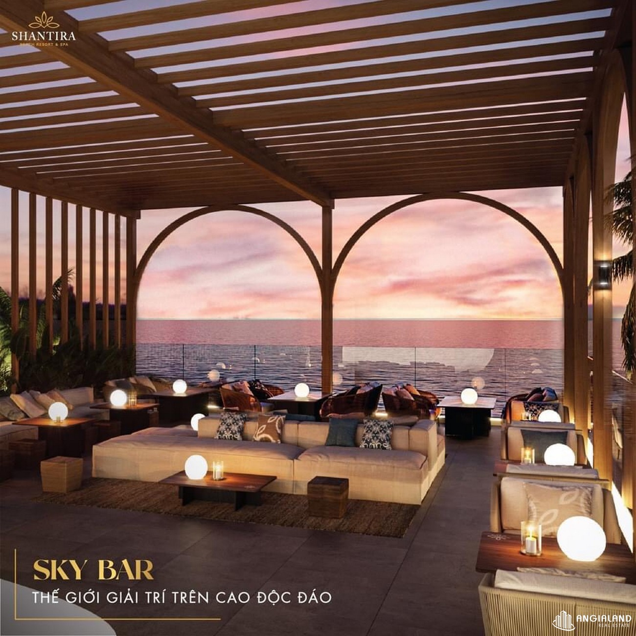 Sky Bar dự án căn hộ nghỉ dưỡng Shantira Hội An