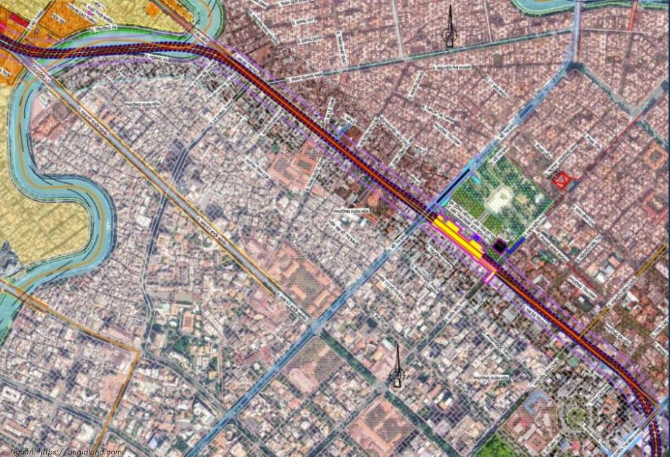 Bản đồ quy hoạch chi tiết hướng tuyến tuyến Metro số 4 TP HCM