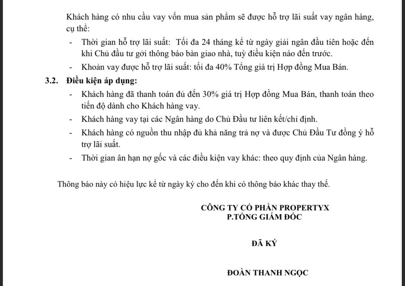 Chính sách thanh toán mới nhất dự án Lavita Thuận An