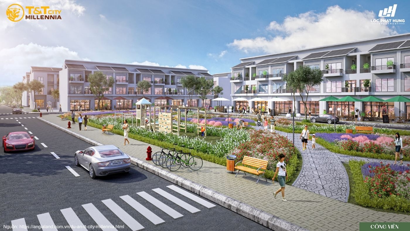 Phối Cảnh Công Viên Trung Tâm Tại Đại đô Thị T Amp;t City Millennia