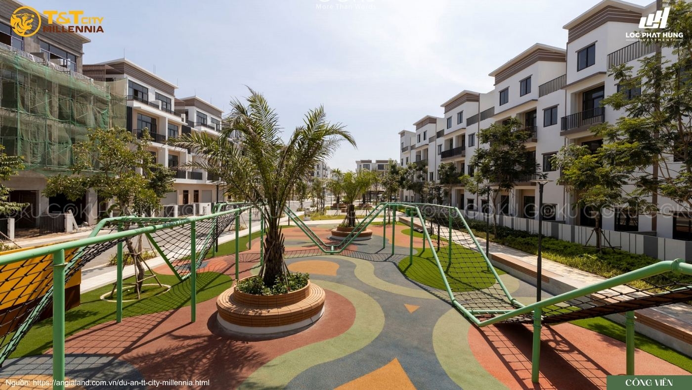 Phối Cảnh Công Viên Trung Tâm Tại Đại đô Thị T Amp;t City Millennia