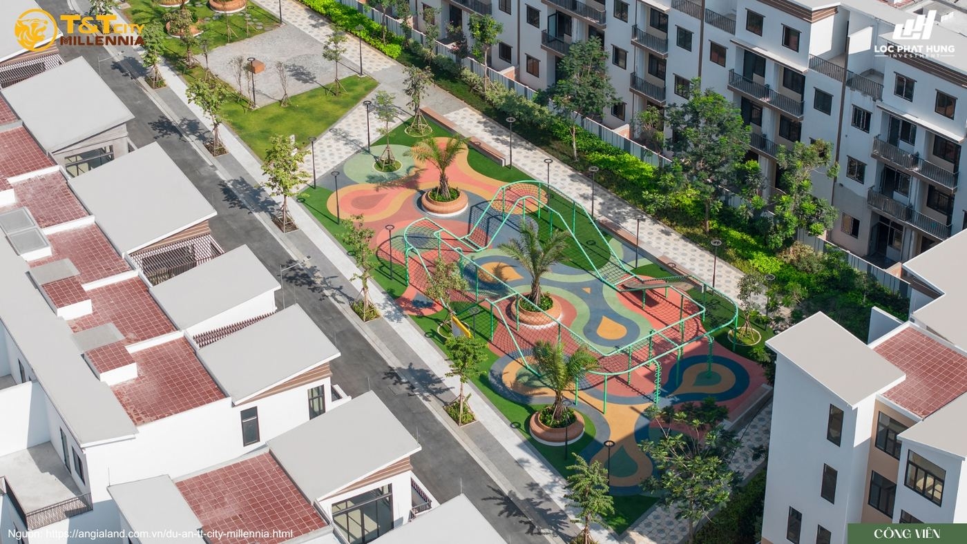 Phối Cảnh Công Viên Trung Tâm Tại Đại đô Thị T Amp;t City Millennia
