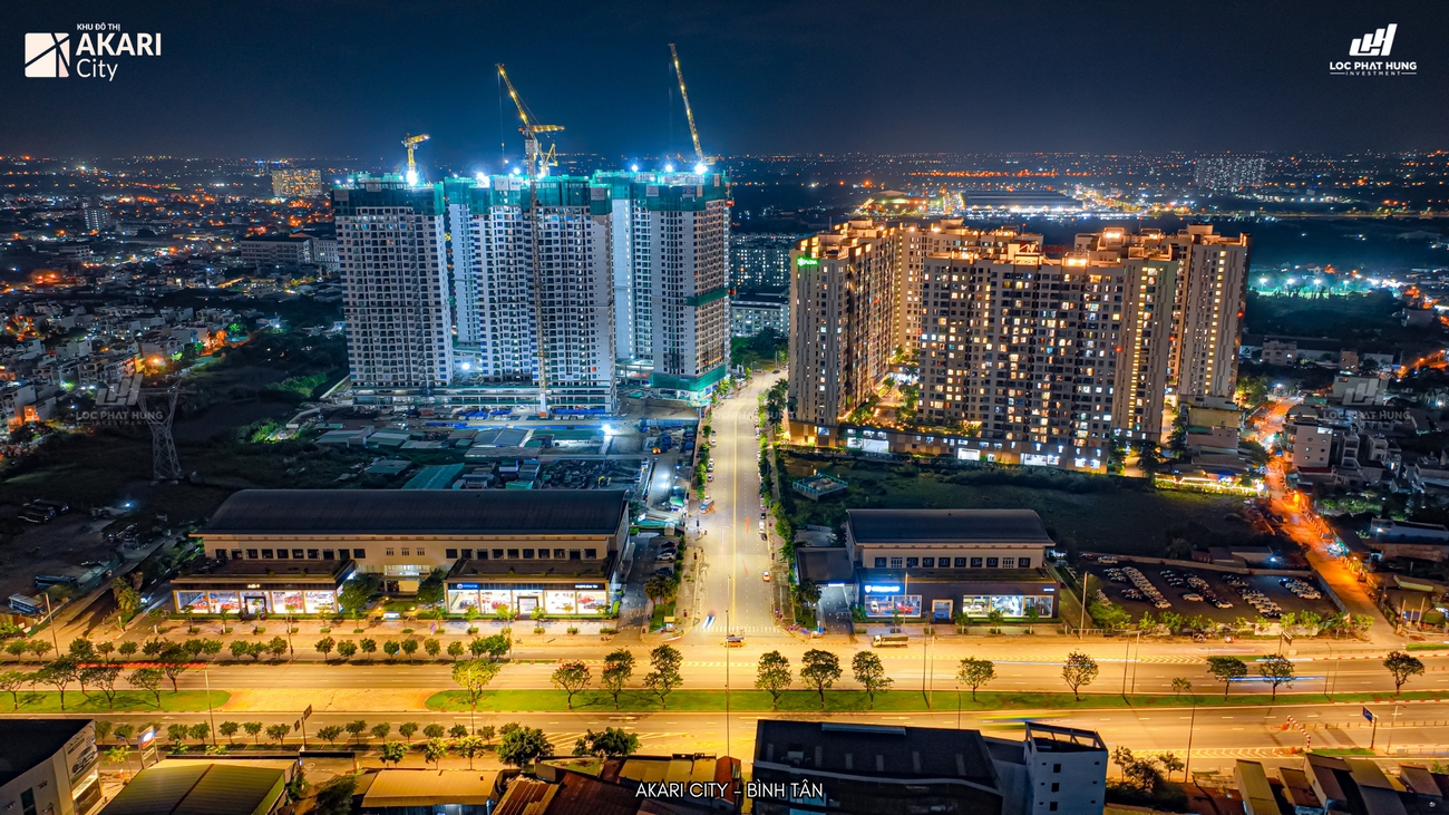 Toàn cảnh dự án căn hộ chung cư Akari City Quận Bình Tân Đường Võ Văn Kiệt